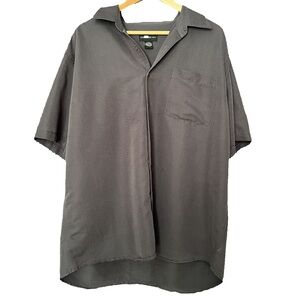 Concept XXV Charcoal Short Sleeve Button Up|Minimalist|Boxy Overshirt Men’s L